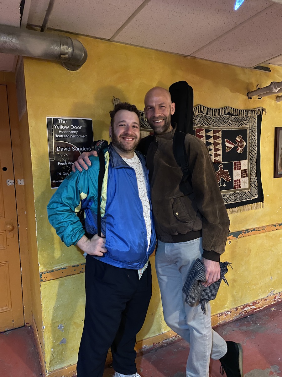 Jake Morgan with Blake at The Yellow Door in Montreal